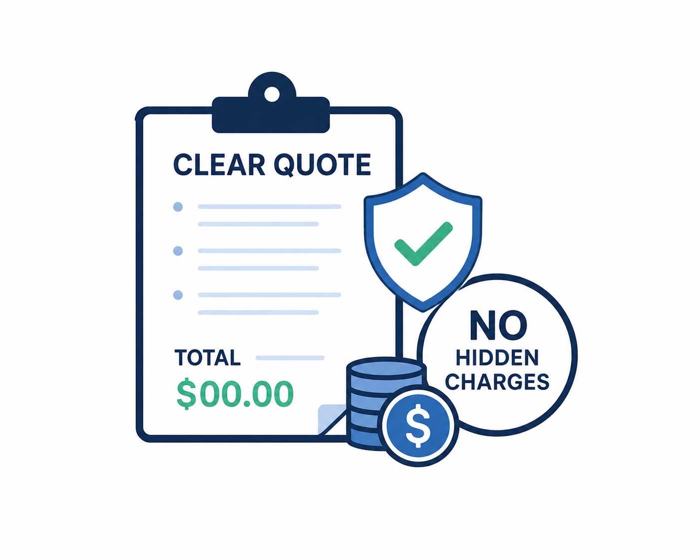 Transparent pricing with no hidden charges